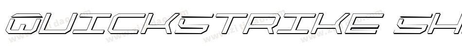 QuickStrike Shadow Italic字体转换